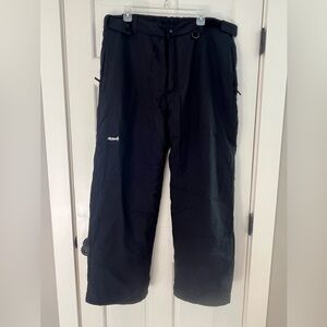 SkiGearMen's Pants Black Insulated Snow Ski Snowboard XXL 2XL